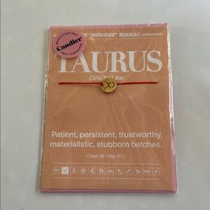 Candier Taurus Zodiac Bestie Gift Pack with Bracelet